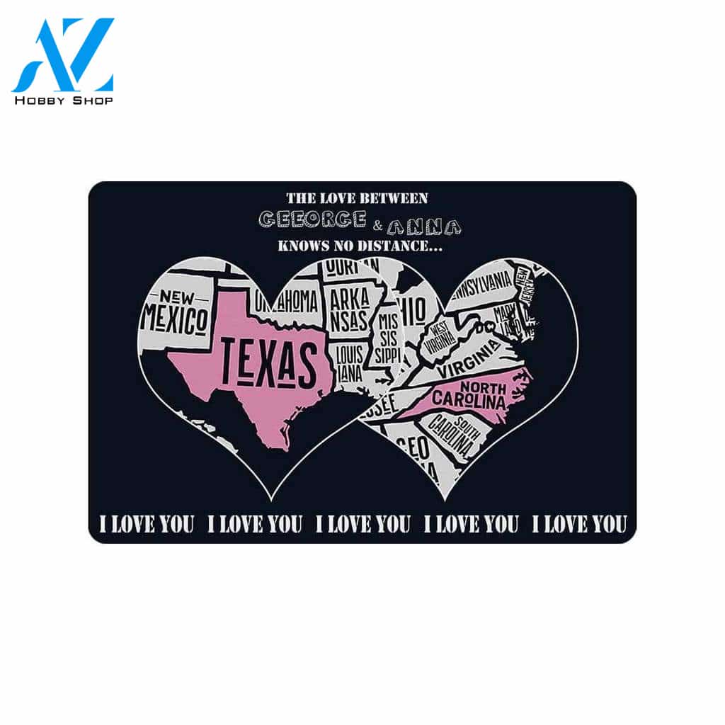 Love Custom Name and State On This Map doormat #DH