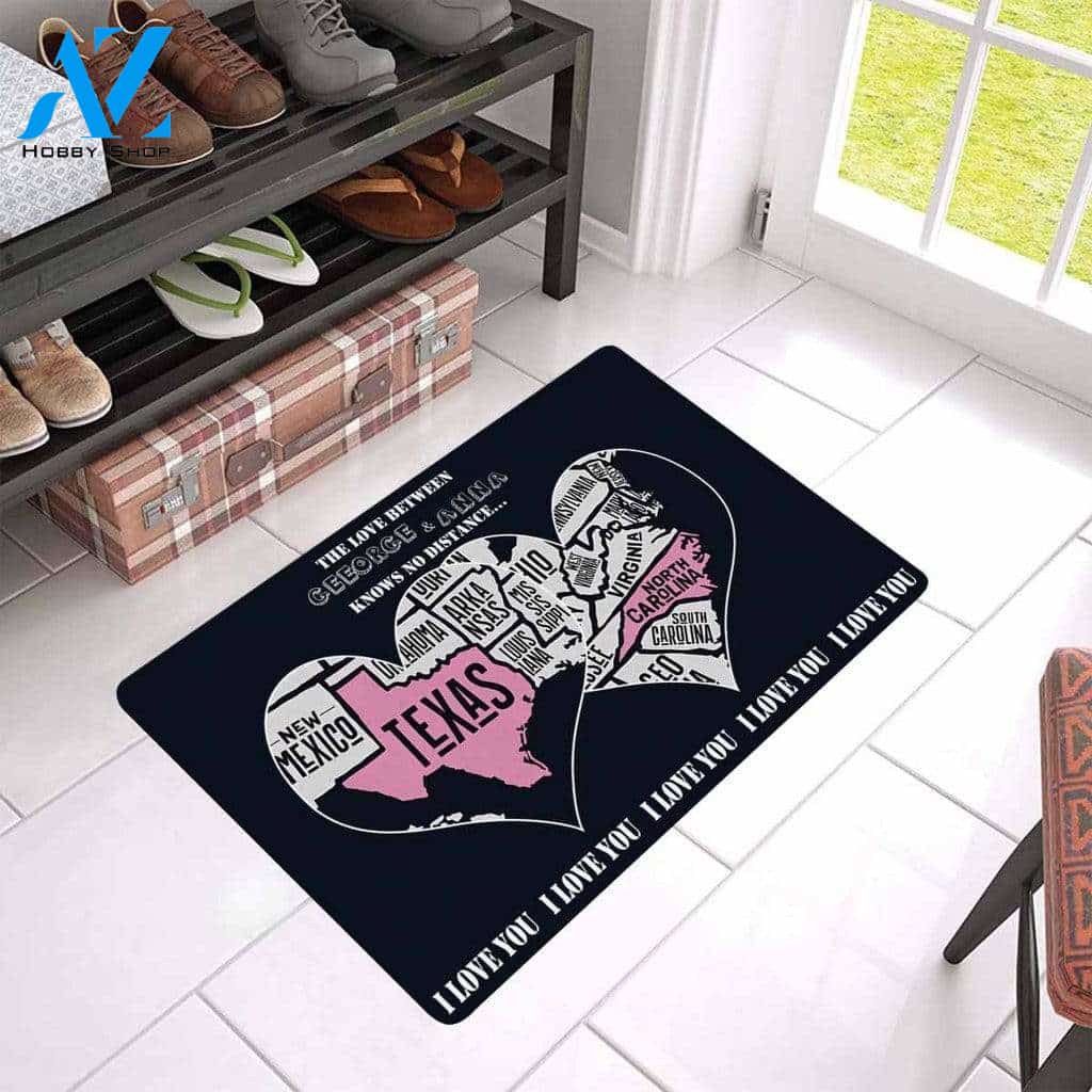 Love Custom Name and State On This Map doormat #DH