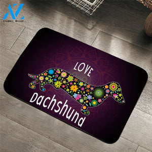 Love Dachshund Door Mat