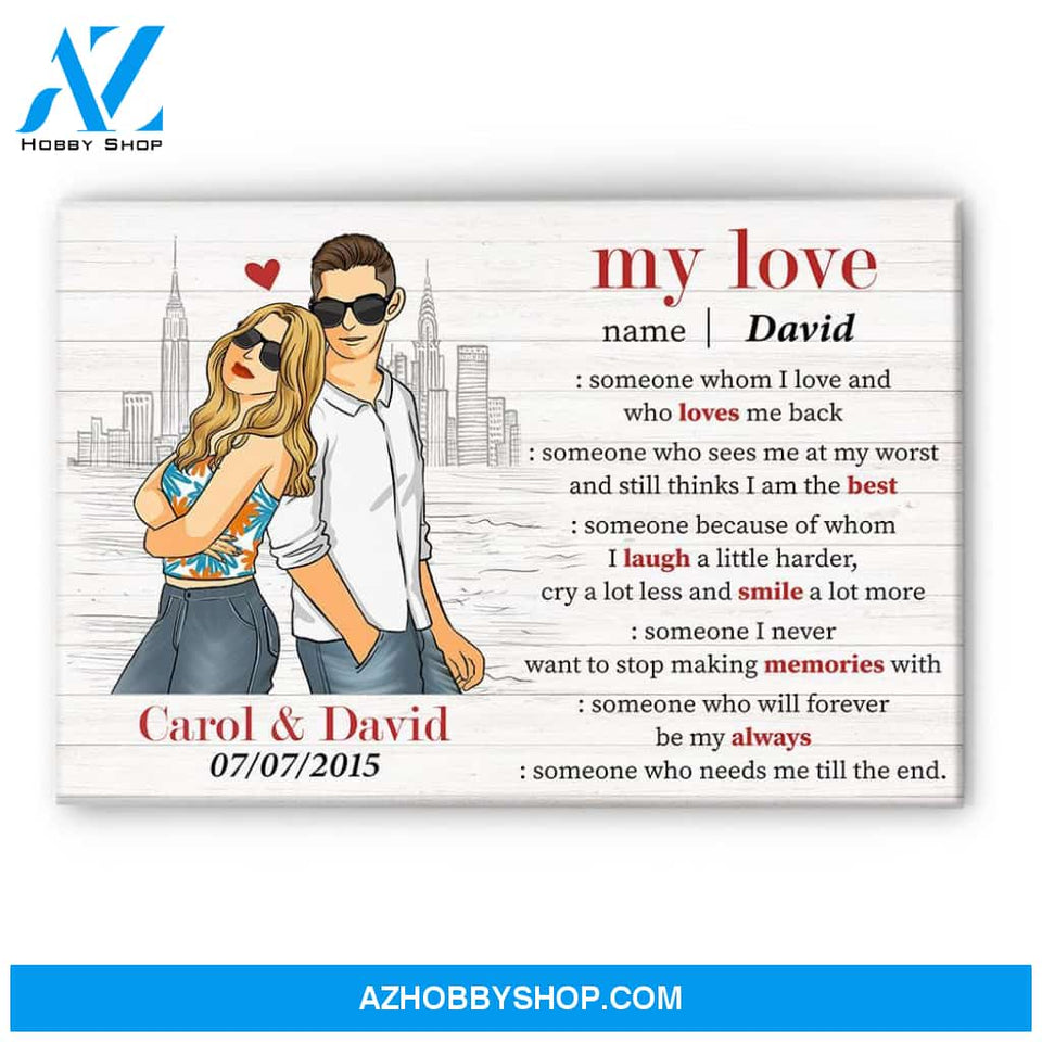 Love Definition, Couple Custom Poster/Canvas, Gift For Lovers