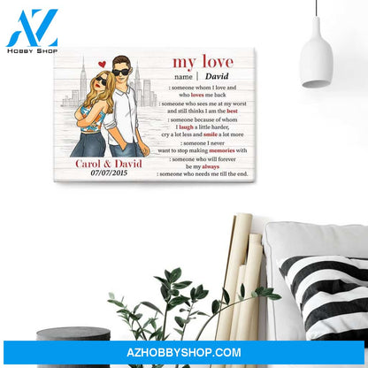 Love Definition, Couple Custom Poster/Canvas, Gift For Lovers