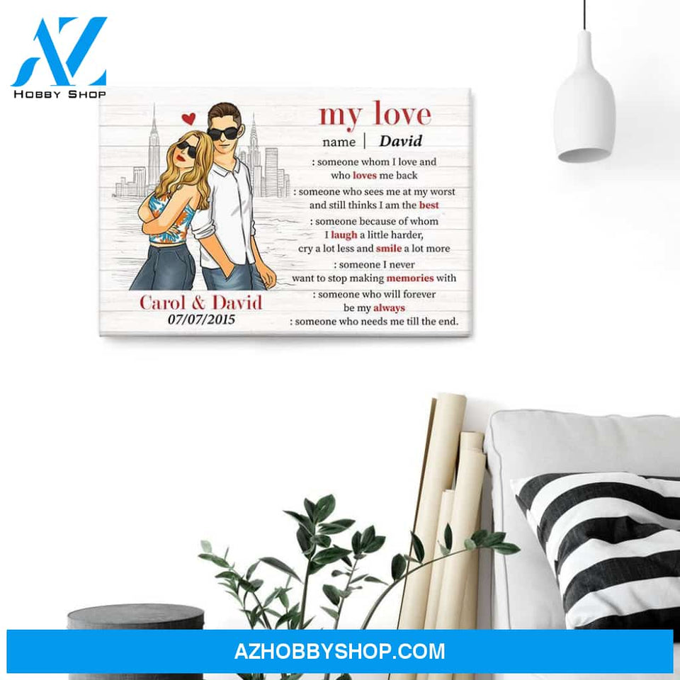 Love Definition, Couple Custom Poster/Canvas, Gift For Lovers
