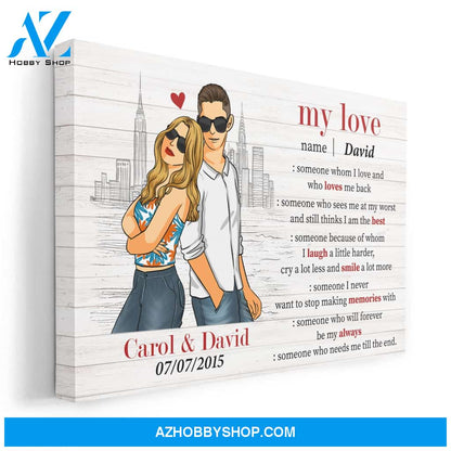 Love Definition, Couple Custom Poster/Canvas, Gift For Lovers