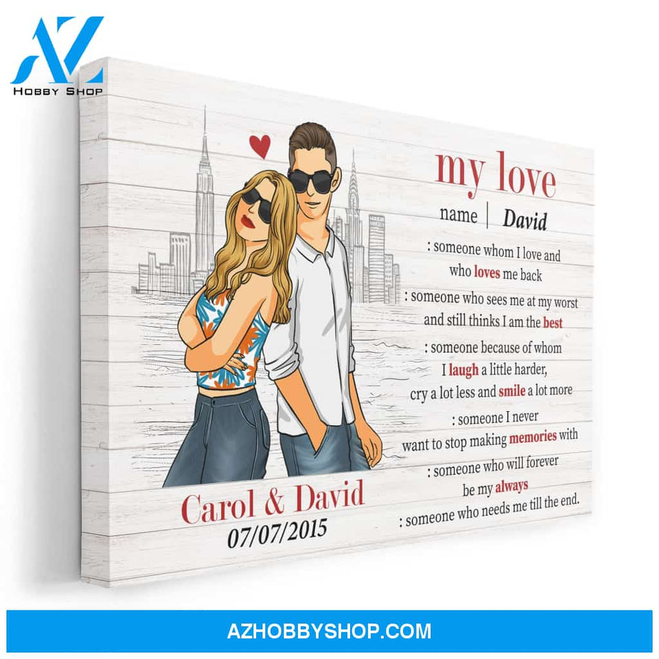 Love Definition, Couple Custom Poster/Canvas, Gift For Lovers