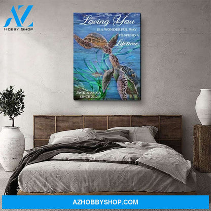 Love For A Lifetime - Personalized Custom Name Canvas