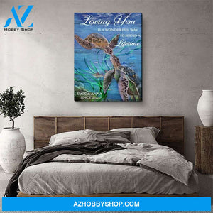 Love For A Lifetime - Personalized Custom Name Canvas