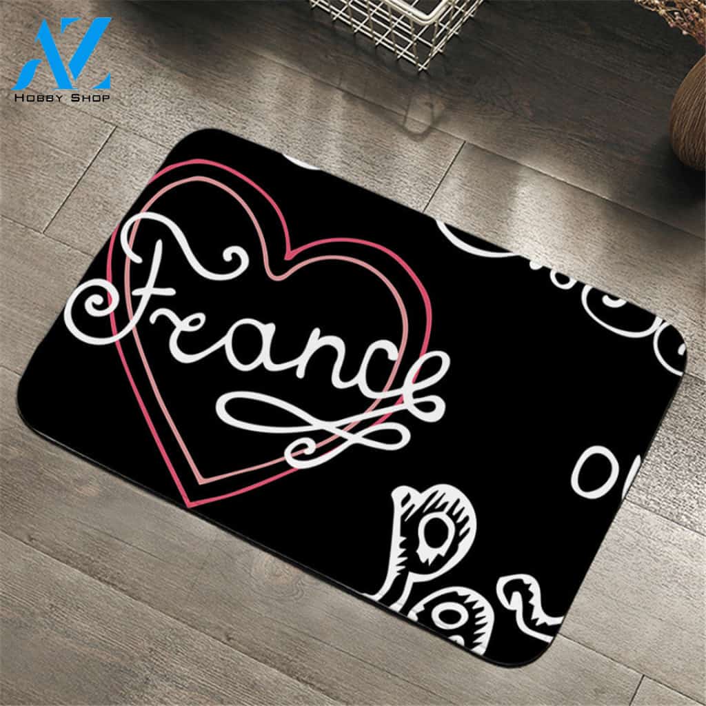Love France Door Mat