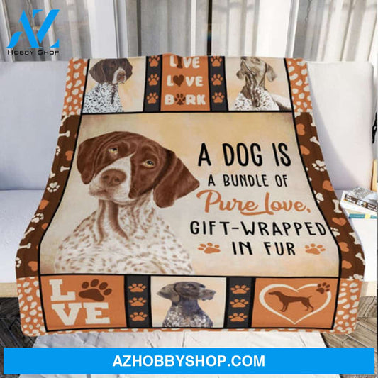 Love German Shorthaired Pointer Dog Blanket Gift For Dog Lovers 