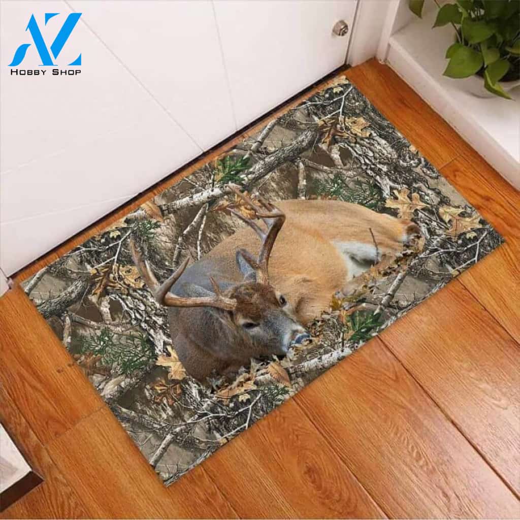Love Hunting Easy Clean Welcome DoorMat | Felt And Rubber | 40x60 cm | 45x75 cm | 60x90 cm | Colorful | DO1172