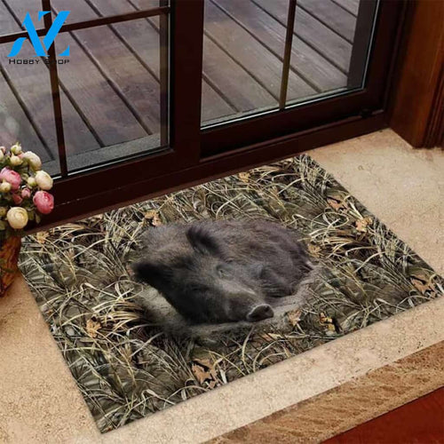 Love Hunting Easy Clean Welcome DoorMat | Felt And Rubber | 40x60 cm | 45x75 cm | 60x90 cm | Colorful | DO1173