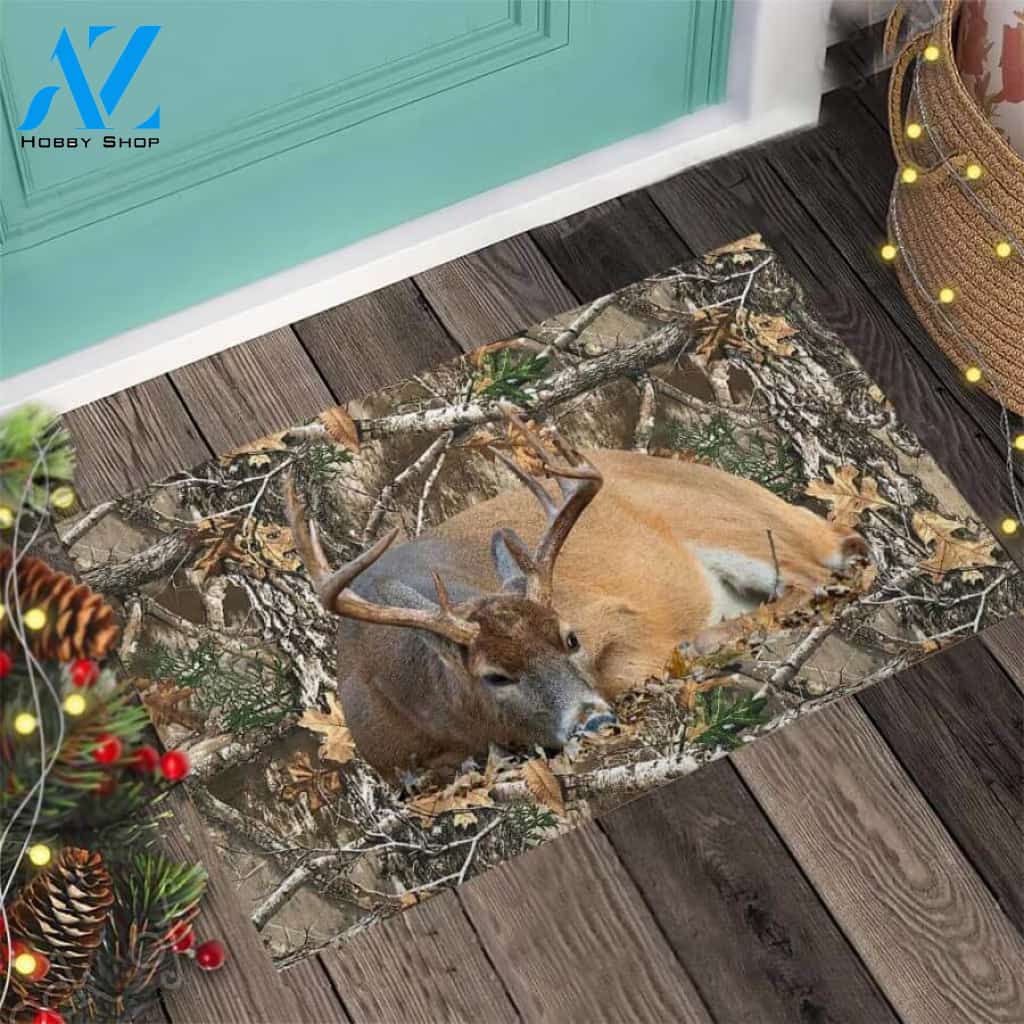 Love Hunting Easy Clean Welcome DoorMat | Felt And Rubber | 40x60 cm | 45x75 cm | 60x90 cm | Colorful | DO1172