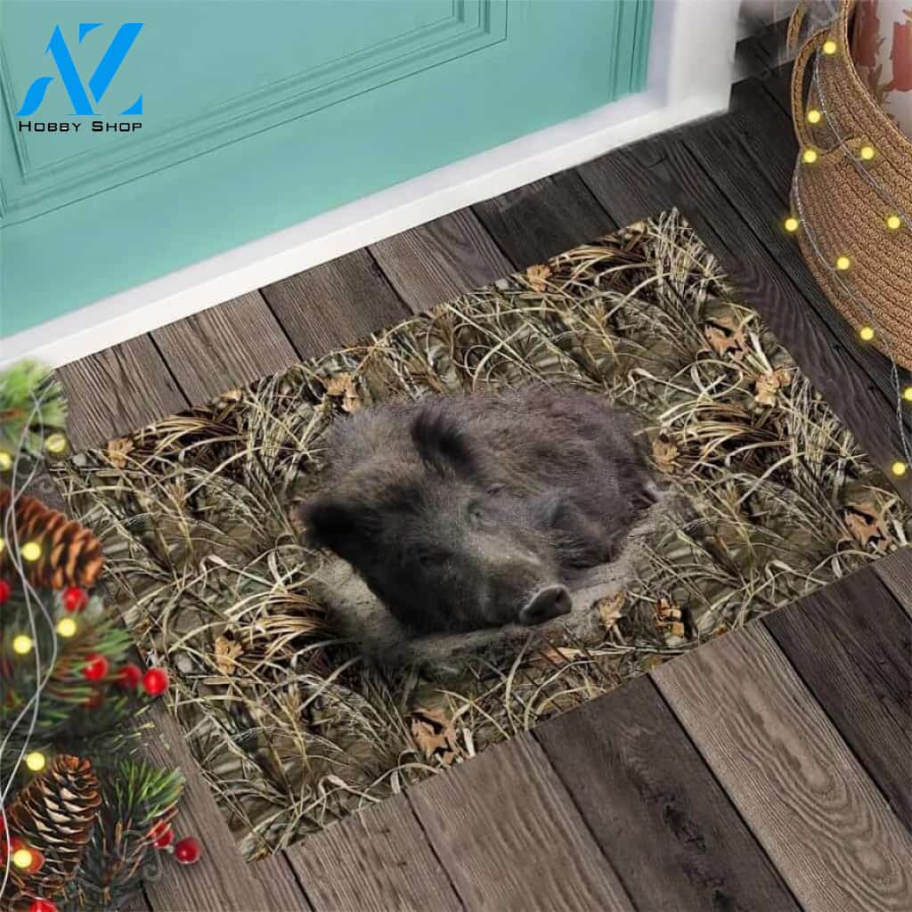 Love Hunting Easy Clean Welcome DoorMat | Felt And Rubber | 40x60 cm | 45x75 cm | 60x90 cm | Colorful | DO1173
