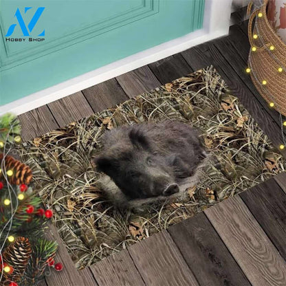 Love Hunting Easy Clean Welcome DoorMat | Felt And Rubber | 40x60 cm | 45x75 cm | 60x90 cm | Colorful | DO1173