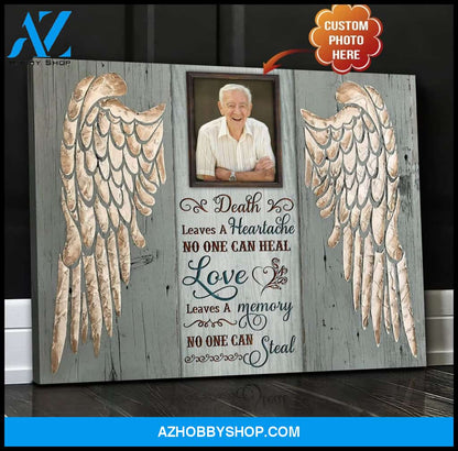 Love Leaves A Memory Angel Wings Wall Art Canvas