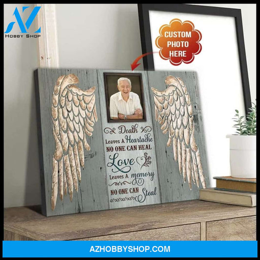 Love Leaves A Memory Angel Wings Wall Art Canvas