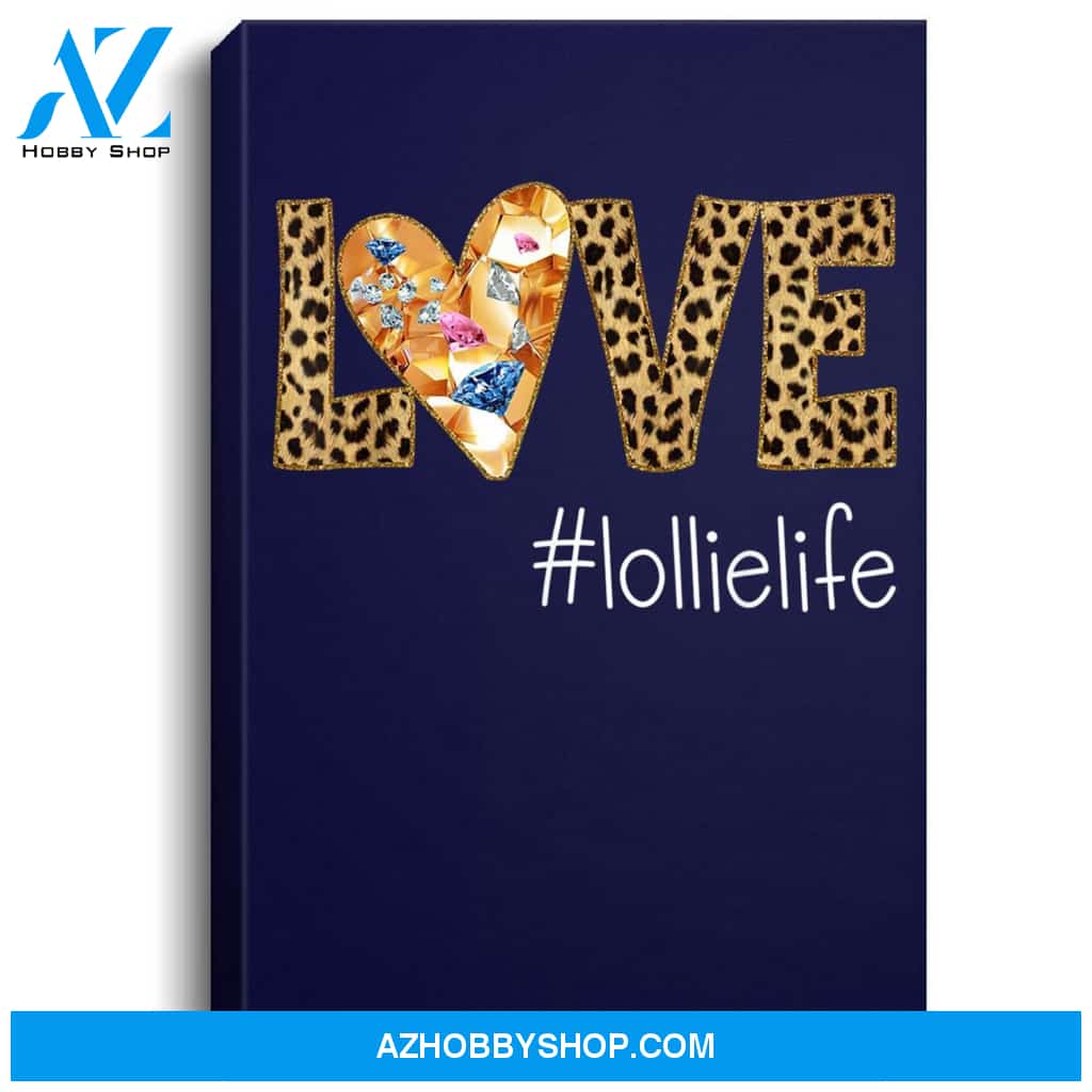 Love Lollie Life- Leopard - Heart Portrait Canvas