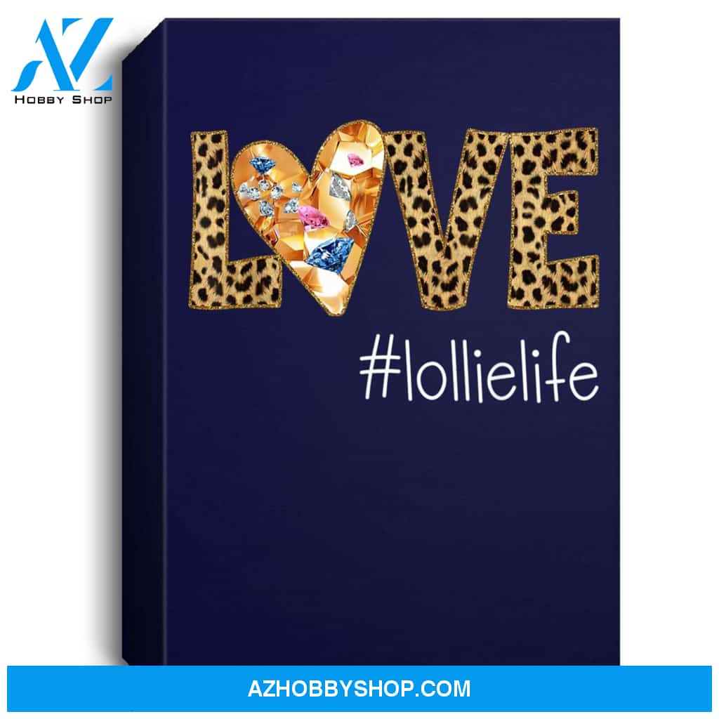 Love Lollie Life- Leopard - Heart Portrait Canvas