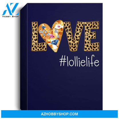 Love Lollie Life- Leopard - Heart Portrait Canvas