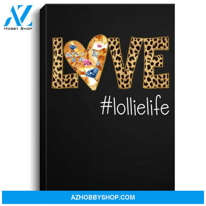 Love Lollie Life- Leopard - Heart Portrait Canvas