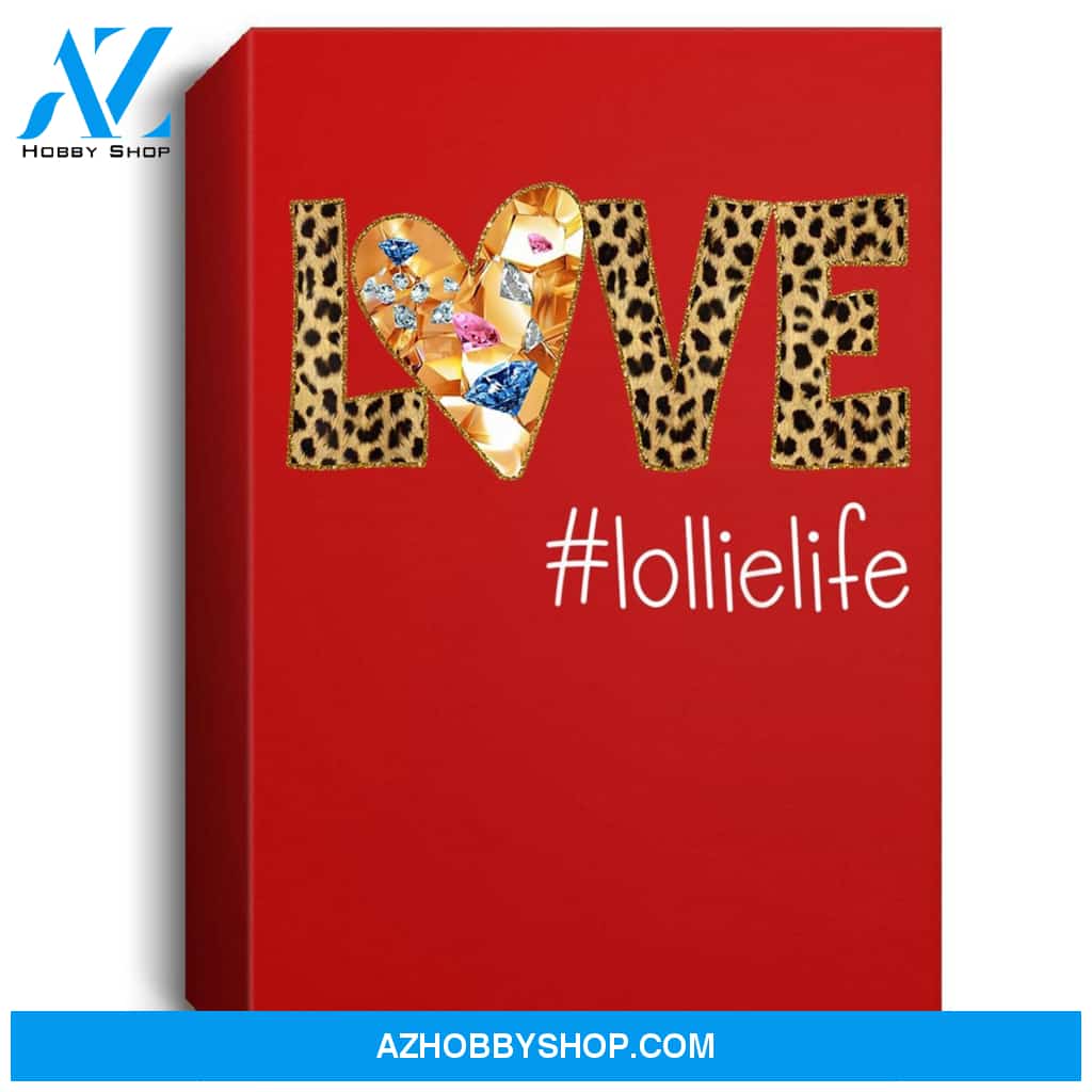 Love Lollie Life- Leopard - Heart Portrait Canvas