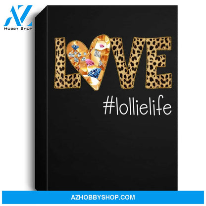 Love Lollie Life- Leopard - Heart Portrait Canvas