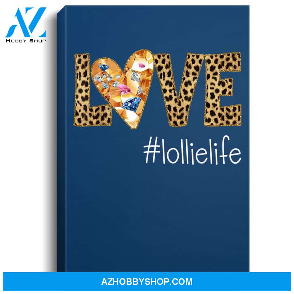 Love Lollie Life- Leopard - Heart Portrait Canvas