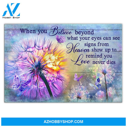Love Never Dies Canvas