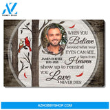 Love Never Dies, Upload Photo Personalized Canvas