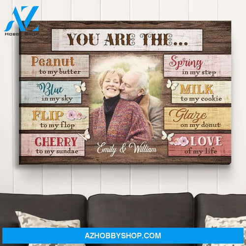 Love Of My Life - Personalized Custom Photo Canvas