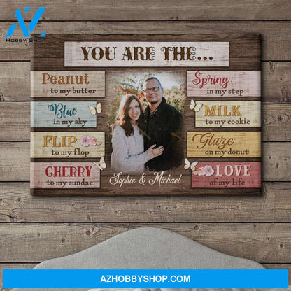 Love Of My Life - Personalized Custom Photo Canvas