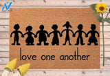 Love One Another Outdoor Doormat, Diversity Front Welcome Mat, Pride Door Mat, Fight Racism Entryway Decor, Housewarming, Doormat