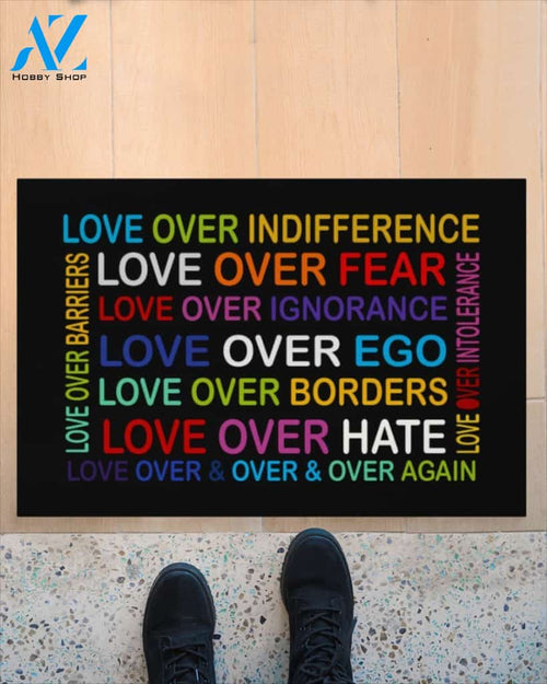 Love Over Fear Doormat | Welcome Mat | House Warming Gift
