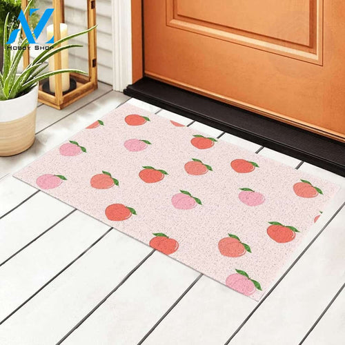 Love Peach Fruit Doormat Welcome Mat Housewarming Gift Home Decor Funny Doormat Gift Idea For Fruit Lovers Gift For Friend
