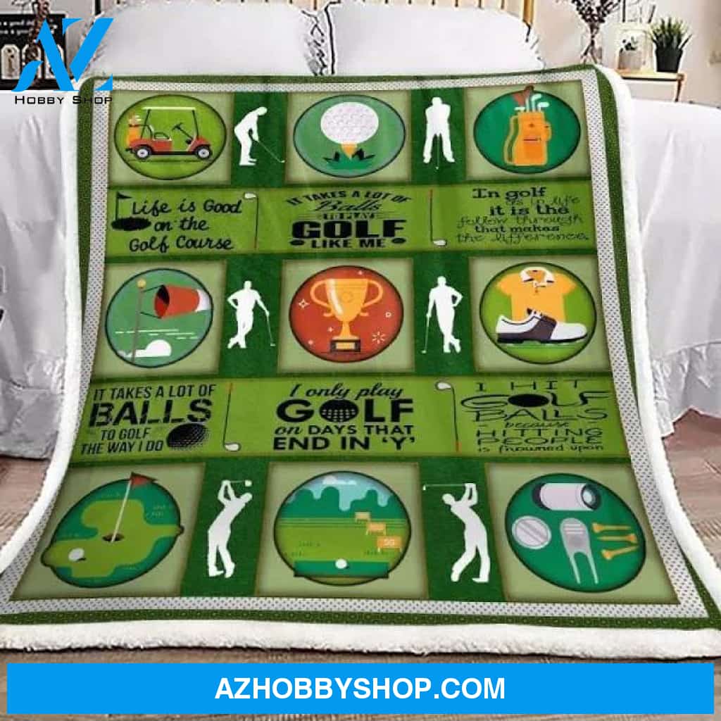 Love Playing Golf Blanket