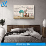 Love Quotes Flower Bouquet - Personalized Custom Photo Canvas