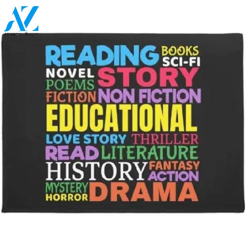 Love Reading Books Motivational Doormat Housewarming Gift Family Welcome Mat Gift for Friend Family