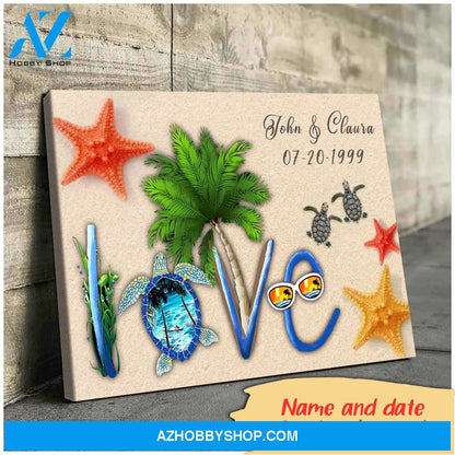 Love sea husband and wife - Matte Canvas