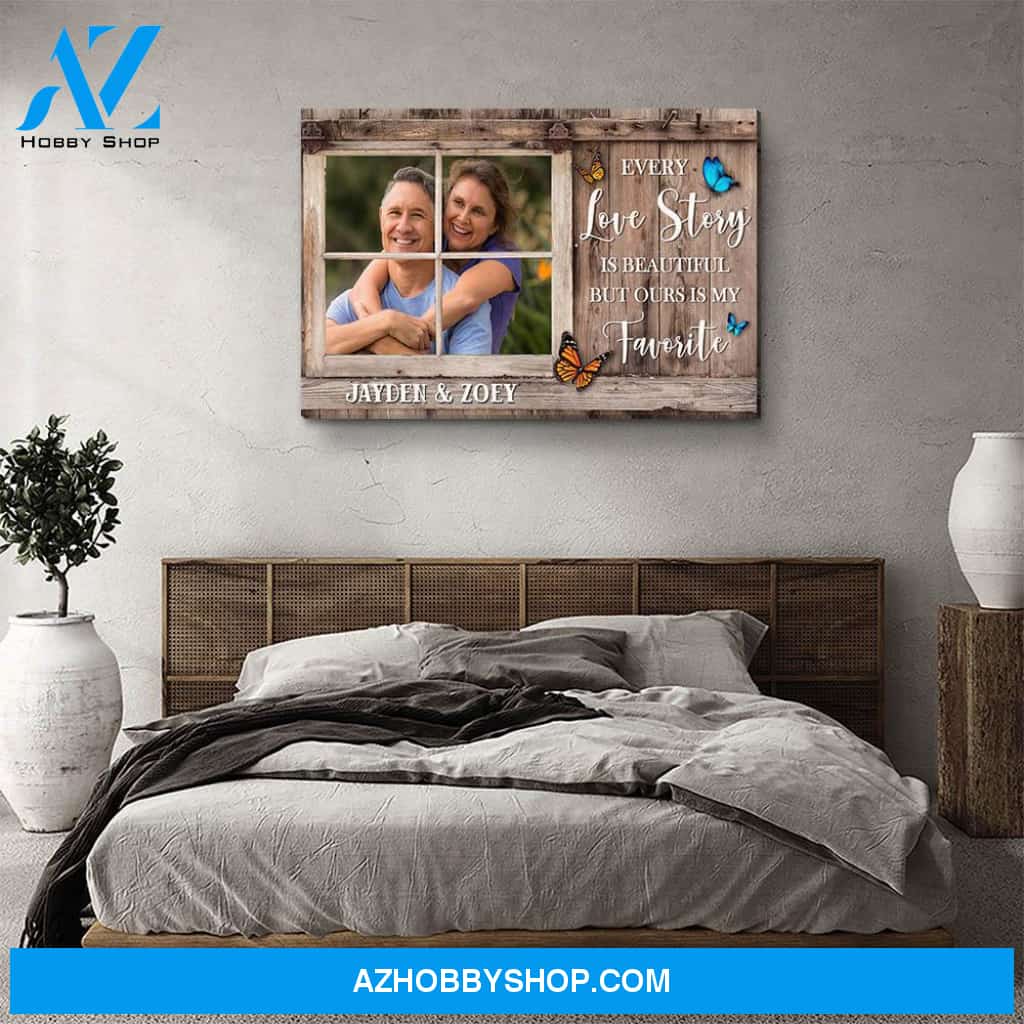 Love Story - Personalized Custom Photo Canvas