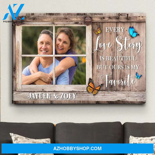 Love Story - Personalized Custom Photo Canvas