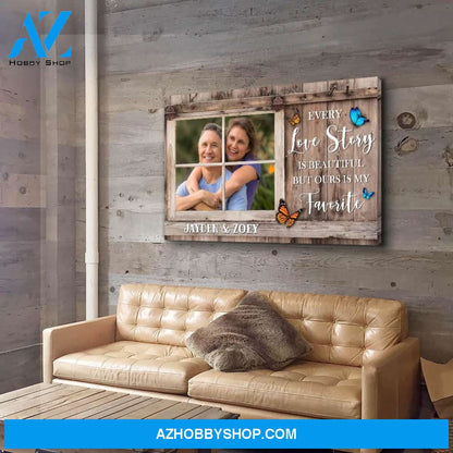Love Story - Personalized Custom Photo Canvas