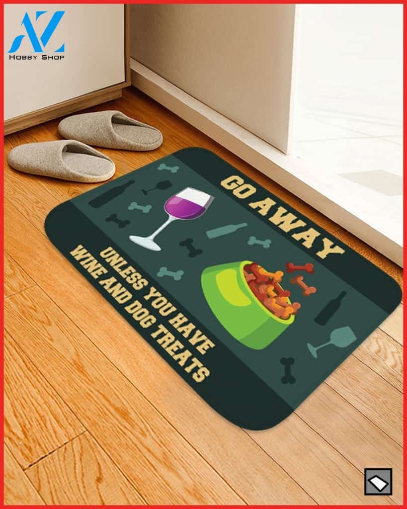 Love Wine & Dogs Funny Welcome Doormat