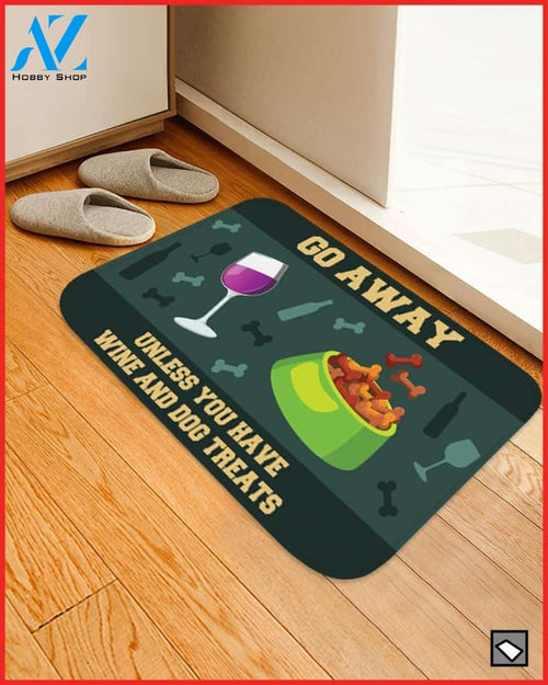 Love Wine & Dogs Funny Welcome Doormat