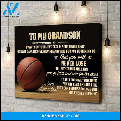 Love you for the rest of mine - Basketball - Personalized Canvas