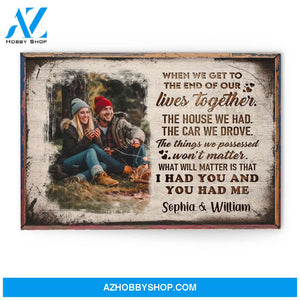 Love You Forever And Always - Personalized Poster/Canvas - Anniversary Gift For Girlfriend, Boyfriend, Wife, Husband