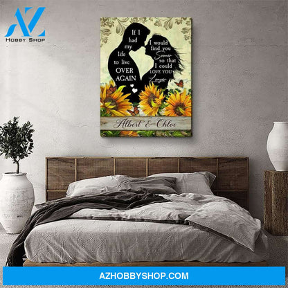 Love You Longer - Personalized Custom Name Canvas