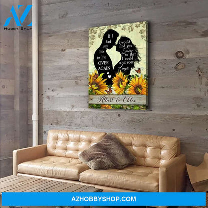 Love You Longer - Personalized Custom Name Canvas