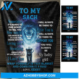 Love You My Baby Girl - Personalized Blanket - Gift For Daughter