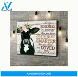 Loved more than you know Cow Canvas Wall Art, Wall Decor Visual Art