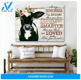 Loved more than you know Cow Canvas Wall Art, Wall Decor Visual Art