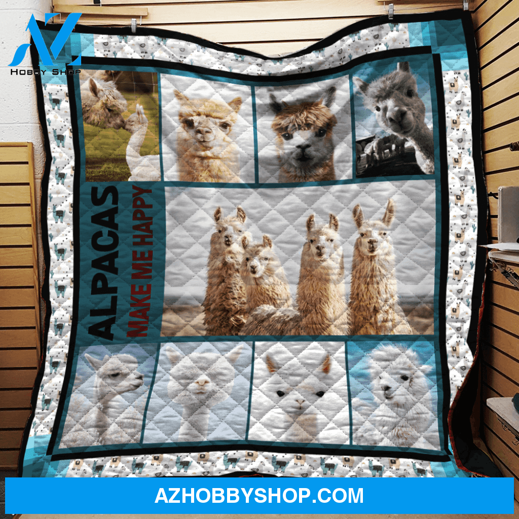 Lovely Alpacas Fleece Blanket